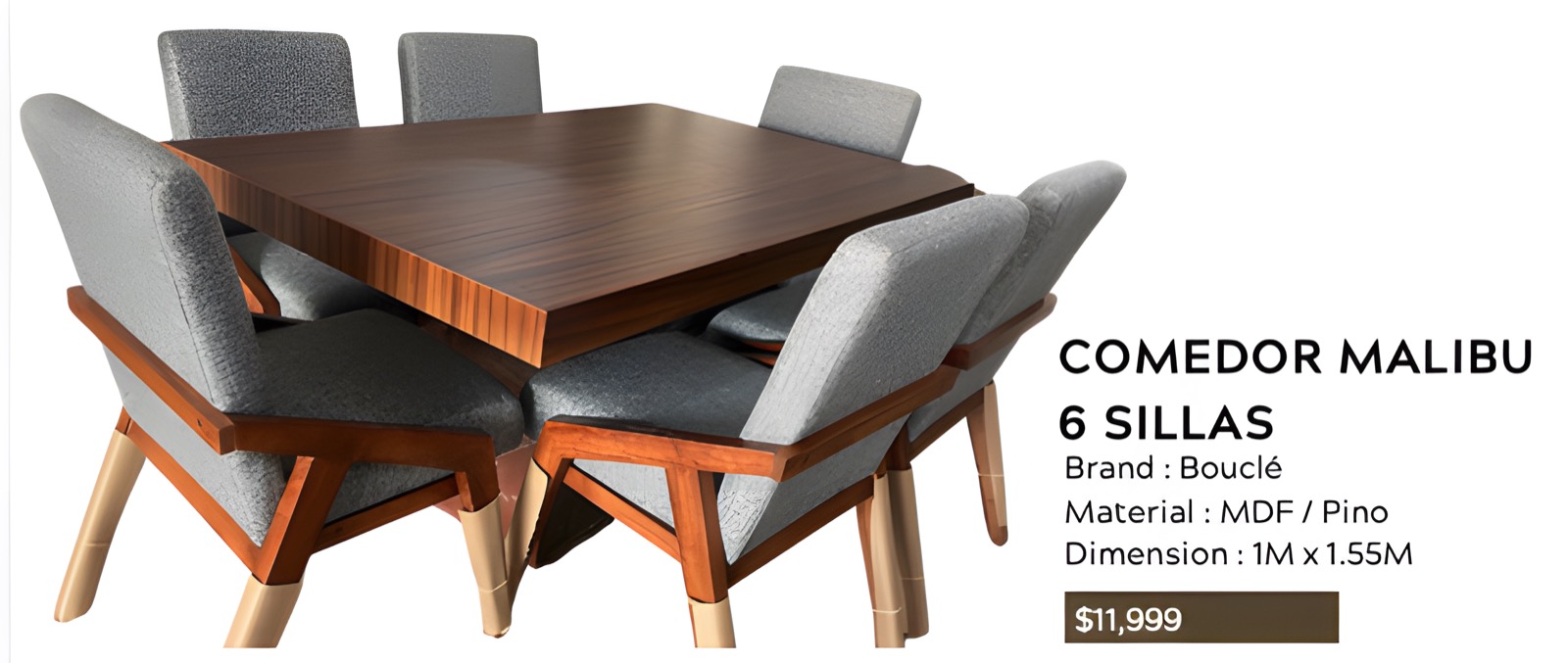 Comedor Malibu 6 Sillas